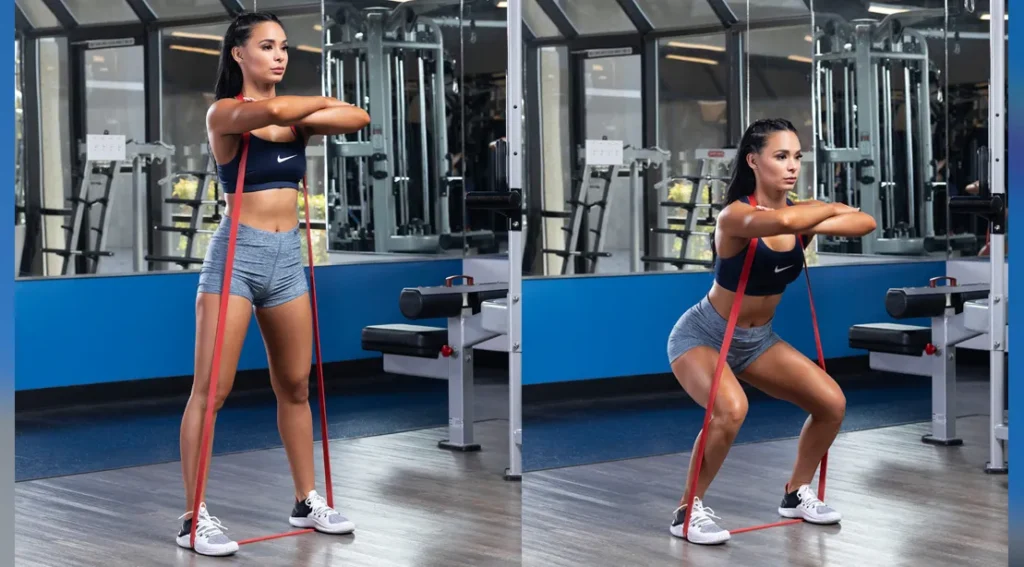 Banded-Front-Squat-Hers