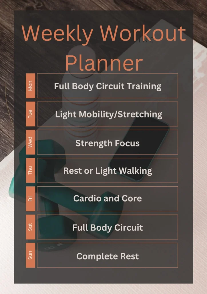 Sample Weekly Routine for Beginners Sample Weekly Routine for Beginners